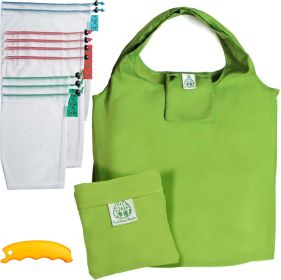 Reusable Grocery Shopping Tote Bag Fruit Veg Mesh Produce Bags With Drawstring